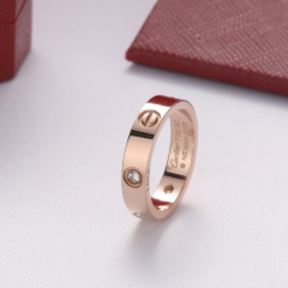 ROSE GOLD LOVE RING SIZE 11💖 - Picture 2 of 2